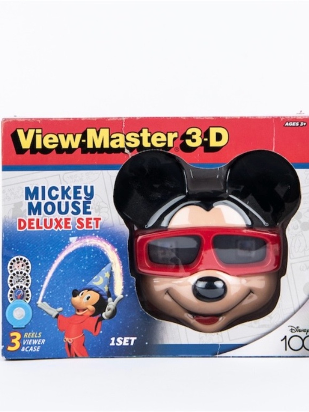 Disney 100 - Disney Mickey Mouse View-Master 3-D Viewer in Red and Black